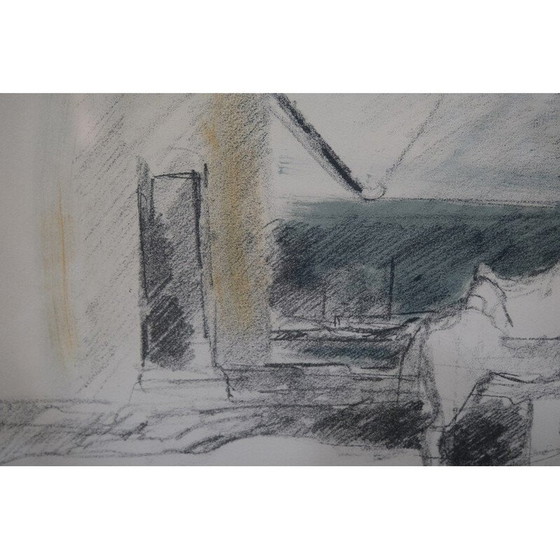 Image 1 of Litografia a colori d'epoca di Hugo Zuhr, 1960