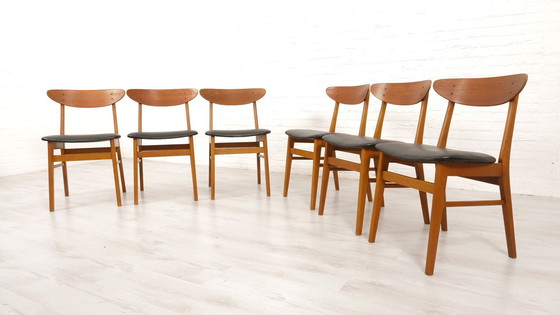 Image 1 of 6 X Dining chair | Farstrup | Model 210 | Restored