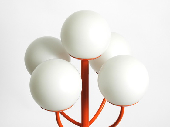 Image 1 of Original 1960S Orange Floor Lamp In Space Age Design By Kaiser Leuchten