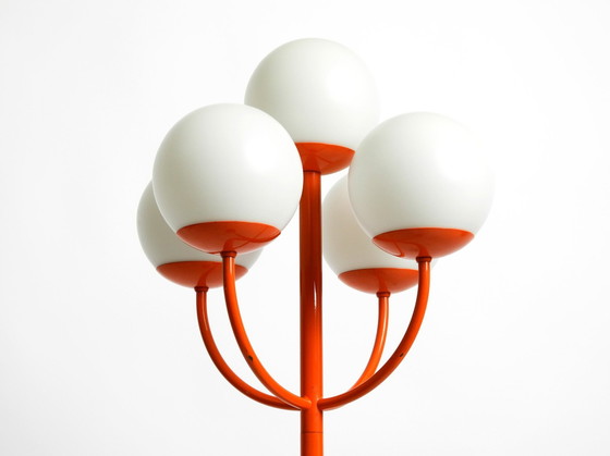 Image 1 of Original 1960S Orange Floor Lamp In Space Age Design By Kaiser Leuchten