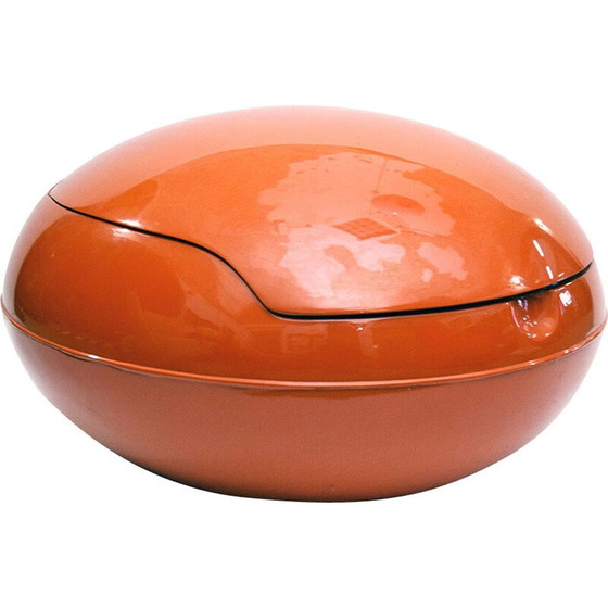 Image 1 of Vintage Egg plastic armchair and fabric cushion by Peter Ghyczy, 1960