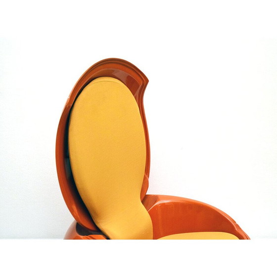 Image 1 of Vintage Egg plastic armchair and fabric cushion by Peter Ghyczy, 1960