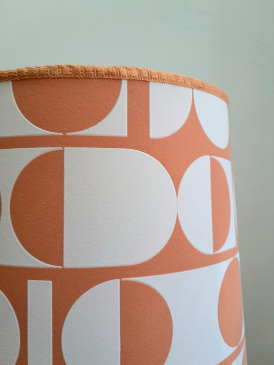 Image 1 of Vintage marble lamp with handmade shade