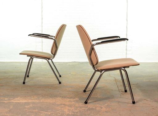 Vintage gebr. de Wit Set of Dutch Design Lounge Chairs