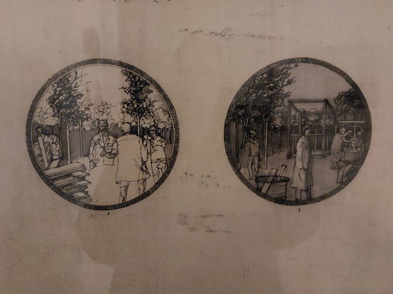 Image 1 of Etching Aad Van Houwelingen - Notes On Two Circles