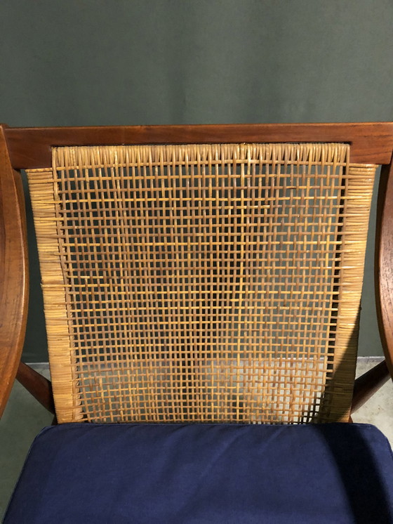 Image 1 of Peter hvidt & orla molgaard nielsen model 147 teak & rattan chair