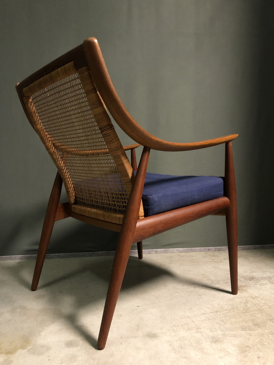 Image 1 of Peter hvidt & orla molgaard nielsen model 147 teak & rattan chair