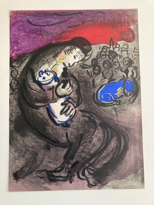 Marc Chagall Litho Pleurs De Jeremie, 1956