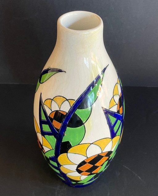 Charles Catteau Art Deco vase Keramis Boch Frères