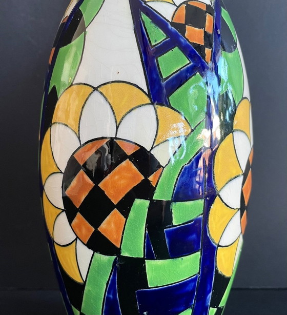 Image 1 of Charles Catteau Art Deco vase Keramis Boch Frères