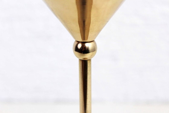 Image 1 of Scandinavian brass condlestick 1970