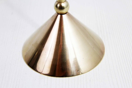 Image 1 of Scandinavian brass condlestick 1970