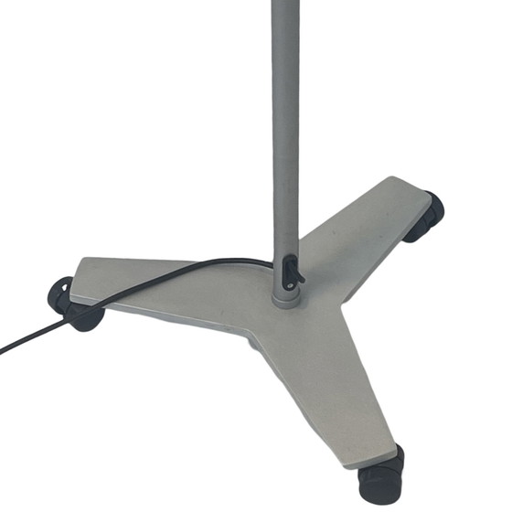 Image 1 of Modern - Floorlamp mounted on casters - Aluminum, adjustable and moveable