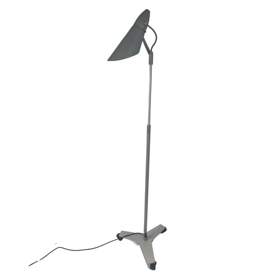 Image 1 of Modern - Floorlamp mounted on casters - Aluminum, adjustable and moveable