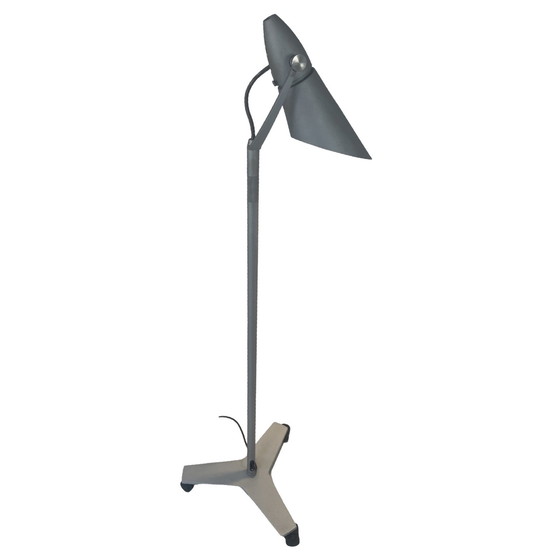 Image 1 of Modern - Floorlamp mounted on casters - Aluminum, adjustable and moveable