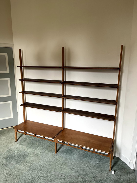 Image 1 of Vintage Wooden Bookcase, Design By William Watting