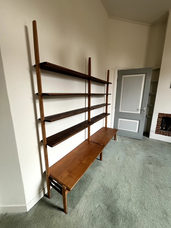 Image 1 of Vintage Wooden Bookcase, Design By William Watting