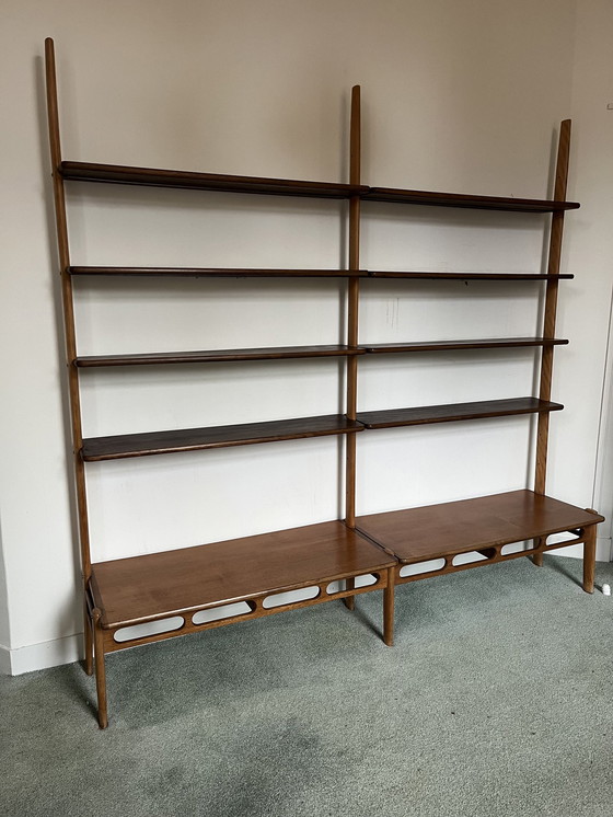 Image 1 of Vintage Wooden Bookcase, Design By William Watting