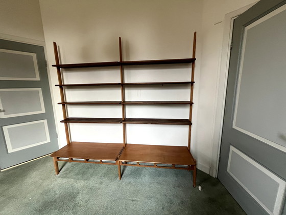 Image 1 of Vintage Wooden Bookcase, Design By William Watting