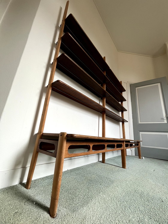 Image 1 of Vintage Wooden Bookcase, Design By William Watting