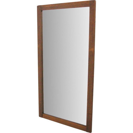 Image 1 of Vintage rosewood mirror by Fröseke, Sweden 1960