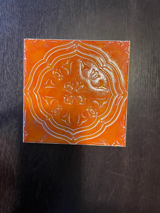 Image 1 of Original 1970s Tile, Approx. 60 Pieces, Top Condition With Relief