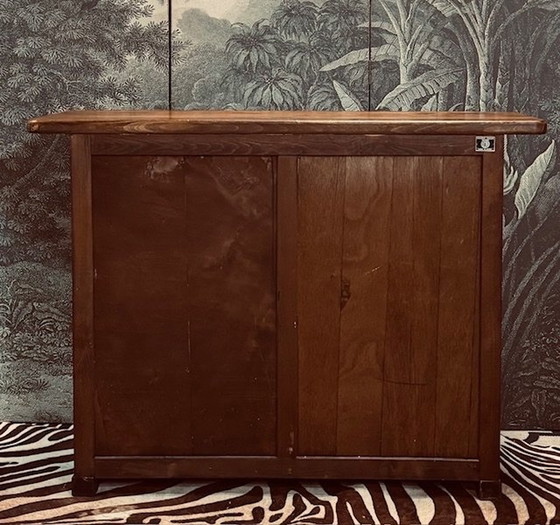 Image 1 of Spanish Oak Brutalist Closet Sideboard