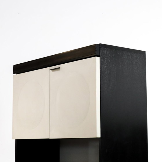 Image 1 of Brutalist bar cabinet white/black 70s