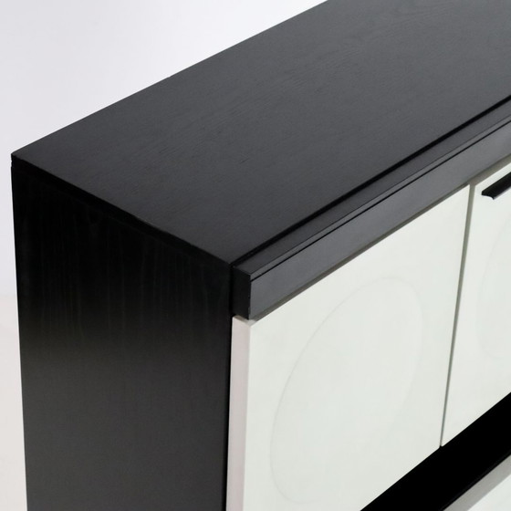 Image 1 of Brutalist bar cabinet white/black 70s