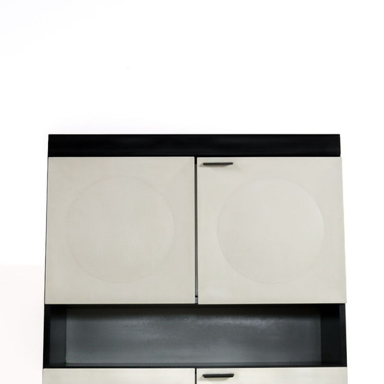 Image 1 of Brutalist bar cabinet white/black 70s