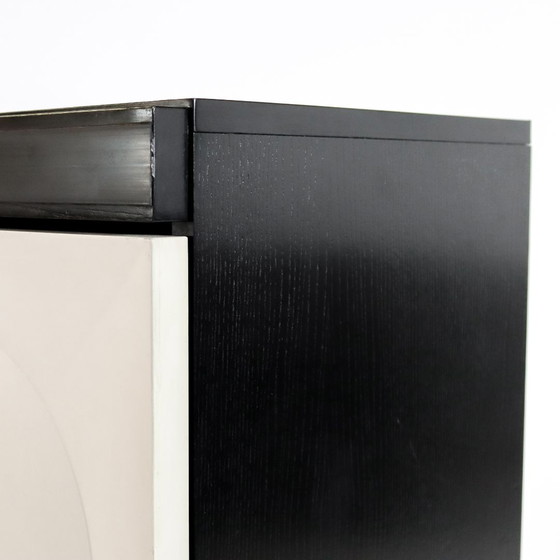 Image 1 of Brutalist bar cabinet white/black 70s