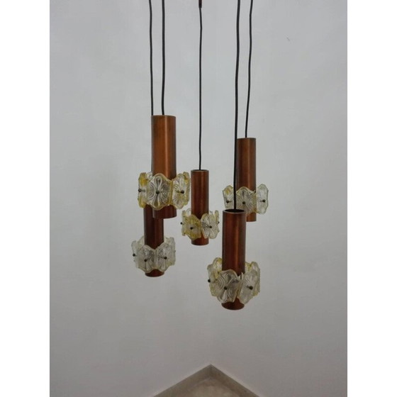 Image 1 of Vintage Italian Cascade chandelier - 1950s