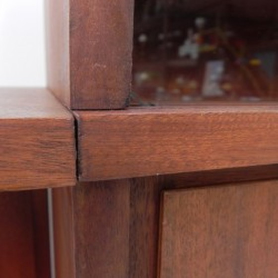 Image 1 of Vetrina vintage, mobiletto per liquori, mogano, anni '60 