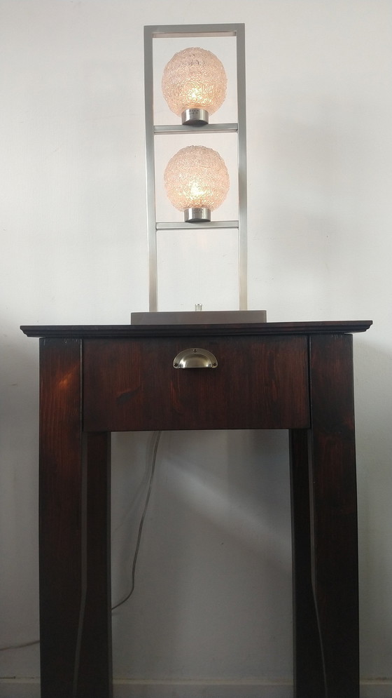 Image 1 of Table Lamp Stainless Steel With Dimmer