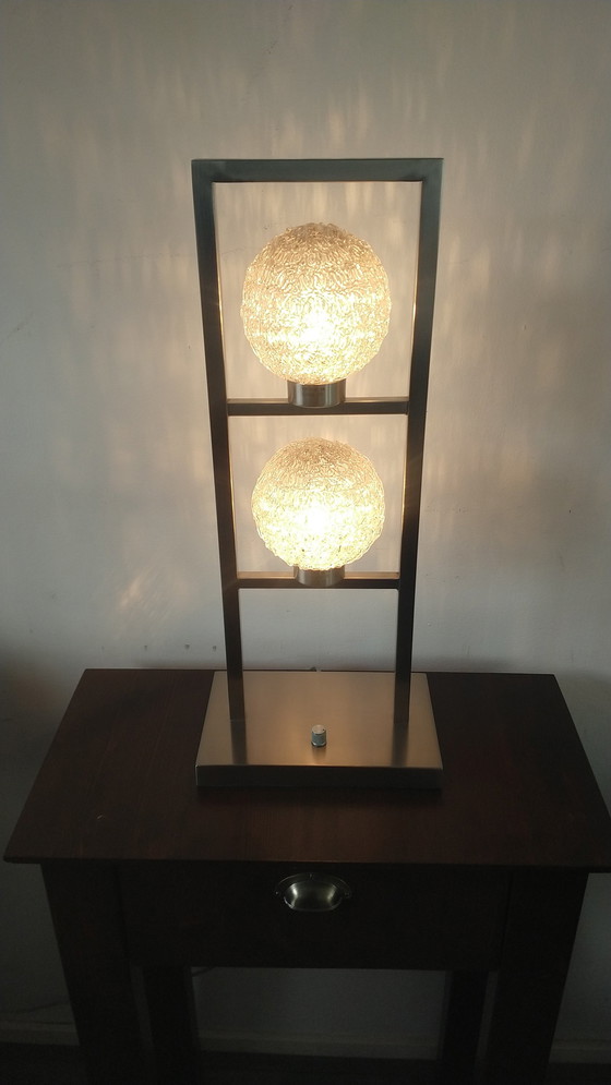 Image 1 of Table Lamp Stainless Steel With Dimmer