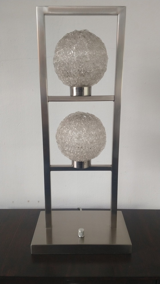 Image 1 of Table Lamp Stainless Steel With Dimmer