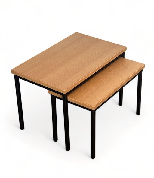 Vintage Side Tables Mimi Set Steel Frame