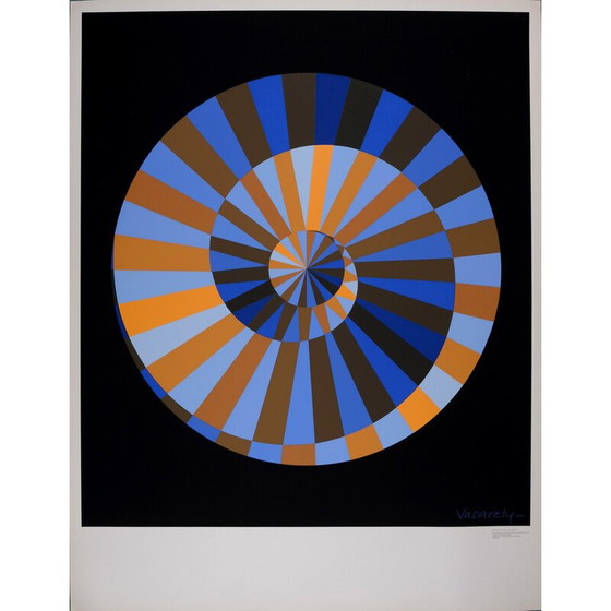 Image 1 of Vintage silkscreen poster "Munich Olympics" by Vasarely Victor
