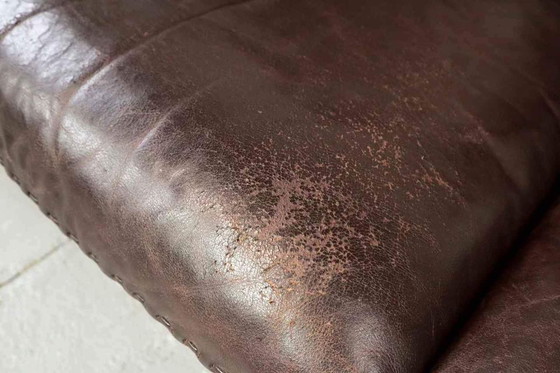 Image 1 of Three-seater leather sofa DS-31 by De Sede Switzerland, 1970's