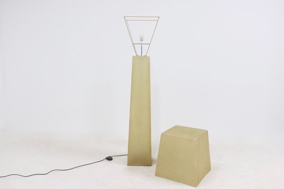 Image 1 of Lampada da terra vintage in fibra di vetro