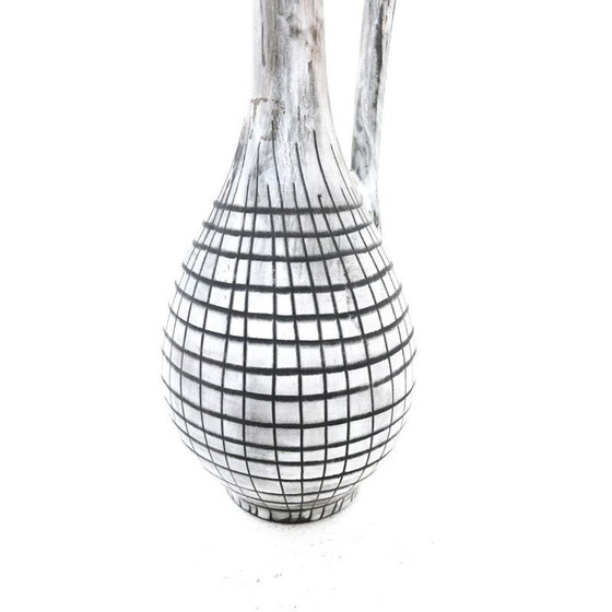 Image 1 of Vintage grey ceramic soliflore, 1970