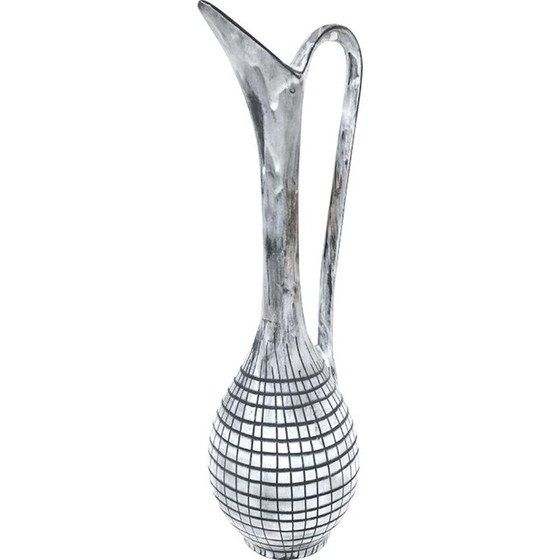 Image 1 of Vintage grey ceramic soliflore, 1970