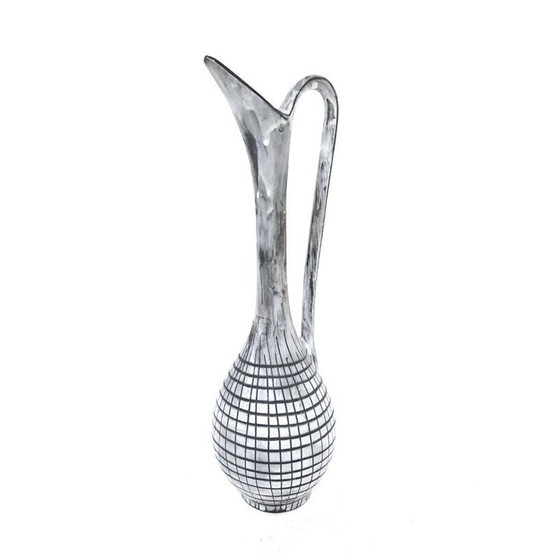 Image 1 of Vintage grey ceramic soliflore, 1970