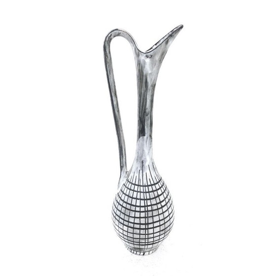 Image 1 of Vintage grey ceramic soliflore, 1970