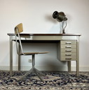 Vintage Industrieel metal desk