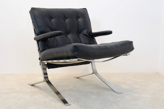 Image 1 of Mid-Century Low-Back Lounge Chair