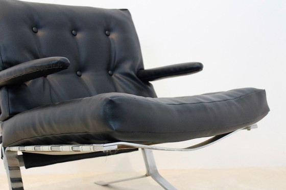 Image 1 of Mid-Century Low-Back Lounge Chair