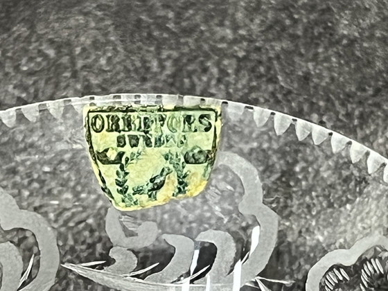 Image 1 of Piccola tazza di vetro Orrefors firmata e datata da Simon Gate. 1927.