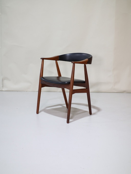 Thomas Harlev 213 Armchair Office Chair Danish Vintage