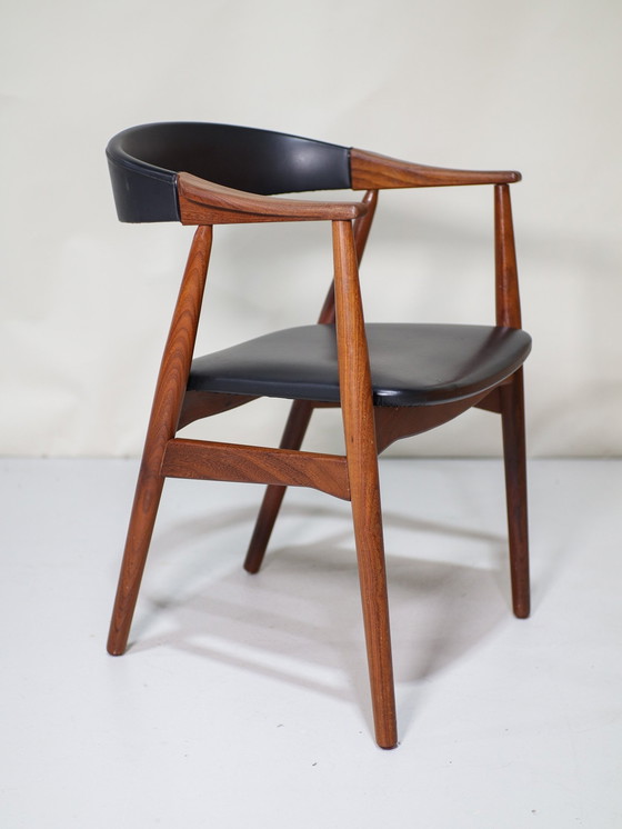 Image 1 of Thomas Harlev 213 Armchair Office Chair Danish Vintage